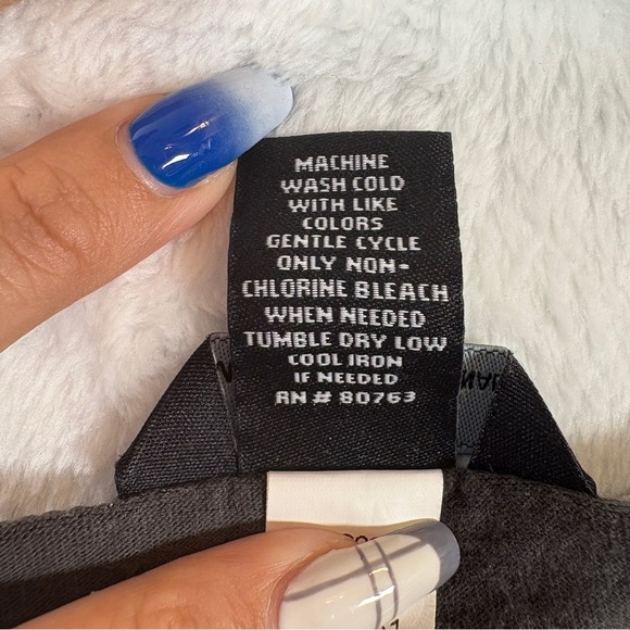 Moda International Black and Gray Zebra Print Short Sleeve Top - Picture 6 of 8